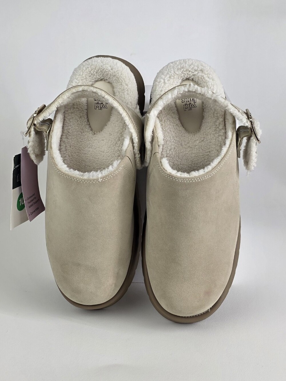 Wild fable Cream Faux-Shearling Slip-On Clog Mules!